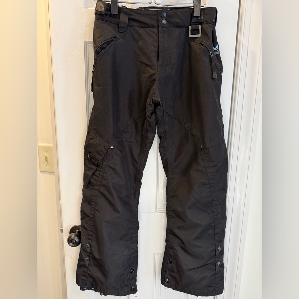 Ocean & Earth Womens Black Fleece Lined Ski Snowboard Pants 736283 Size S Small